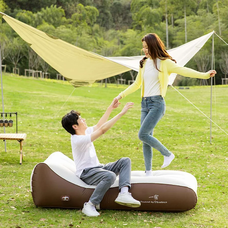 شاومي Yixiu PS1 التخييم وسادة النوم نفخ فراش سماكة النوم حصيرة خفيفة التخييم وسادة الهواء التنزه الرحلات