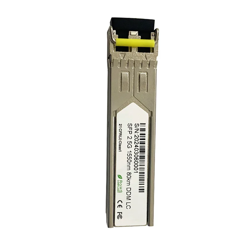 2.5G Optical Modules DDM Duplex 1550nm 80KM Single Mode Dual Fiber LC SFP Module