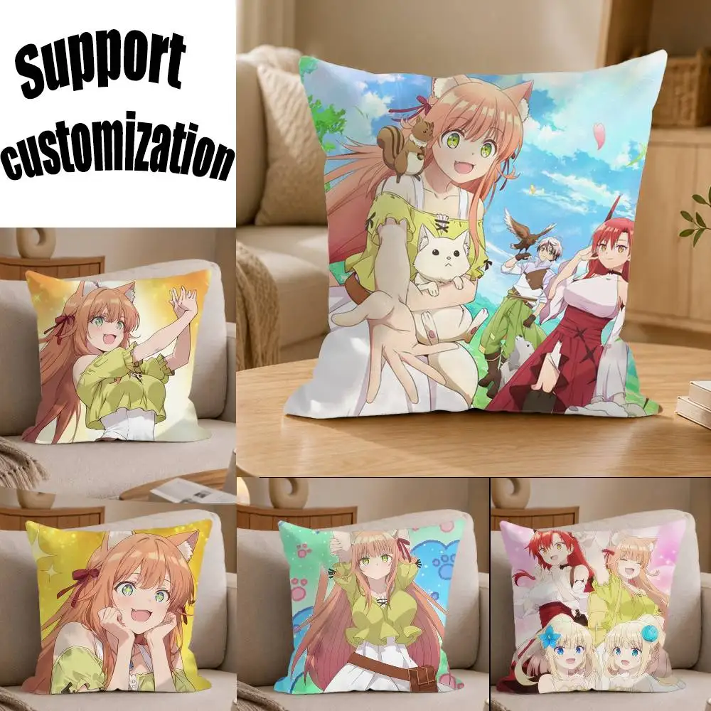 Funda de cojín cuadrada para sofá con diseño de Kanade y Tania Beast Tamer, color sólido, decoración para el hogar y la sala de estar