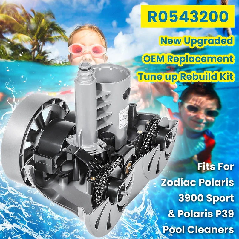 R0543200 Tune-Up Kit for Polaris 3900 Sport & P39 Pool Cleaner, Rebuild Kit Upgraded Chain Guard, Tensioner Pulley, Spring