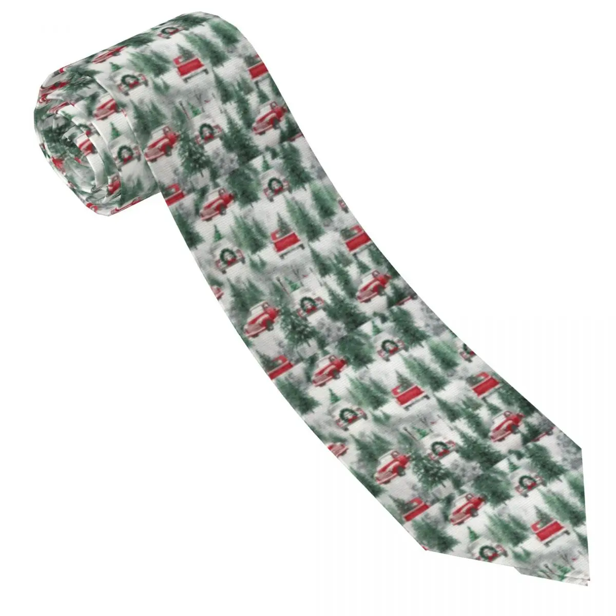 Men's Tie Christmas Tree Neck Ties Car Novelty Casual Collar Tie Design Daily Wear Party Quality Necktie Accessories