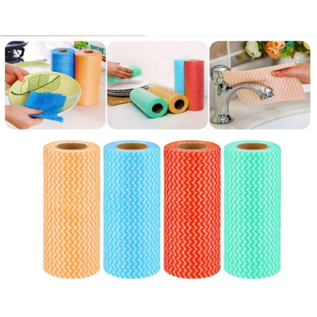 

Multipurpose Kitchen Cloth Roll with 50 Anti-Bacterial Cloes-Neverdie Store