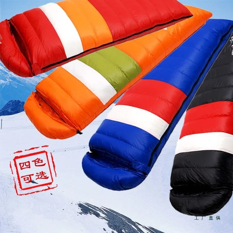 Outdoor Extended Adult Outdoor Camping Ultra Light Thickened Double Single Down Sleeping Bag