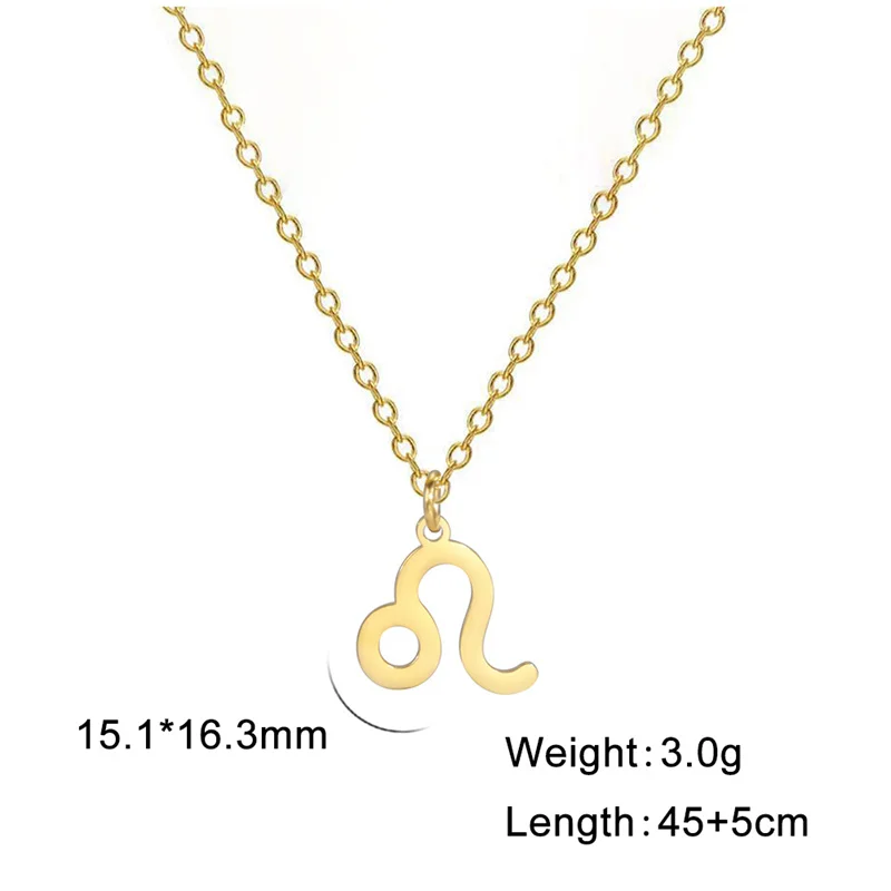 12-Sternbild-Anhänger-Halsketten für Frauen, Mädchen, Widder, Steinbock, Stier, Halskette, Ketten, Halsband, Anhänger, Schmuck, Geburtstagsgeschenke – Detail 30