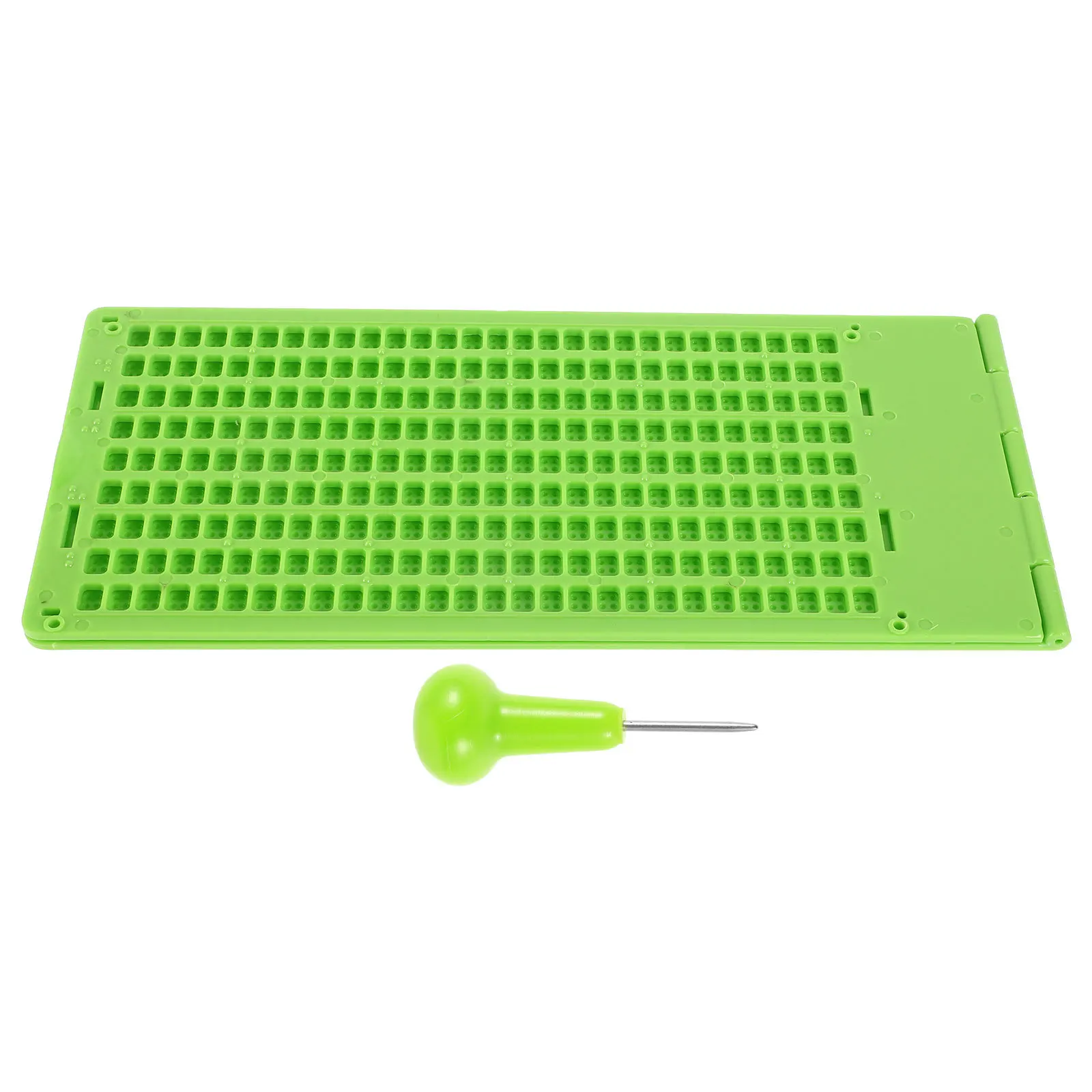 

1Set Braille Writing for Blind Plastic Braille and Stylus Kit Enhanced Learning Tool for Visually Impaired Students