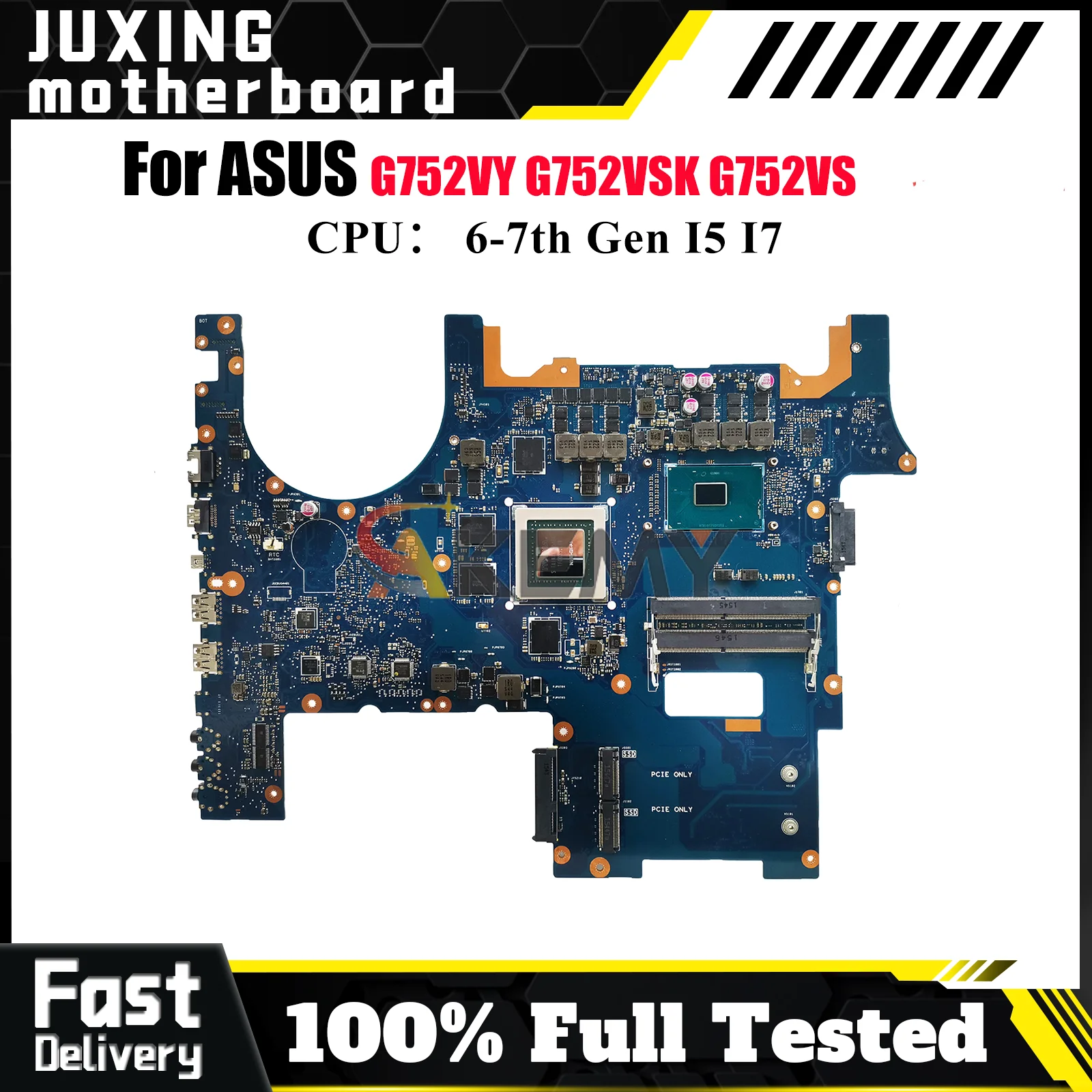 

G752VY Laptop Motherboard For ASUS ROG G752VSK GL752VL G752VS G752V GL752VW Notebook Mainboard With I5 I7 CPU 100% tests OK stk