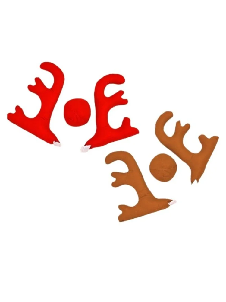 

Рождественский автомобиль с рогами, большой красный олень, автомобиль, украшение для дома, подарок