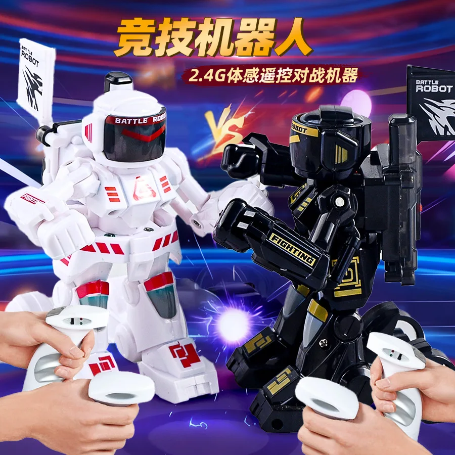 New Arrival 2.4GHz Gesture Controlled 2 Players Battle Robot Toy, Gift for Kids