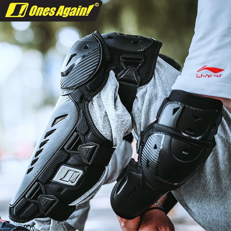 

Ones Again Motorcycle Protection Equipment Elbow Protector Motocross Knee Pad Biker For 4 Season Anti-fall Safety Guards