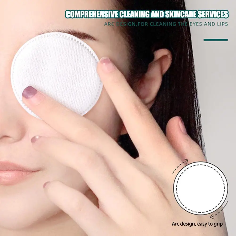 100Pcs/pack Facial Make Up Cosmetic Cotton Pads Round Soft Makeup Nail Polish Remover Cleansing Pads Daily Removal Tool