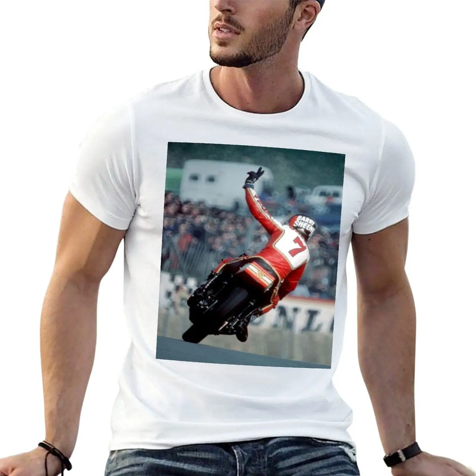 Barry sheene T-Shirt anime Clothing t shirt men