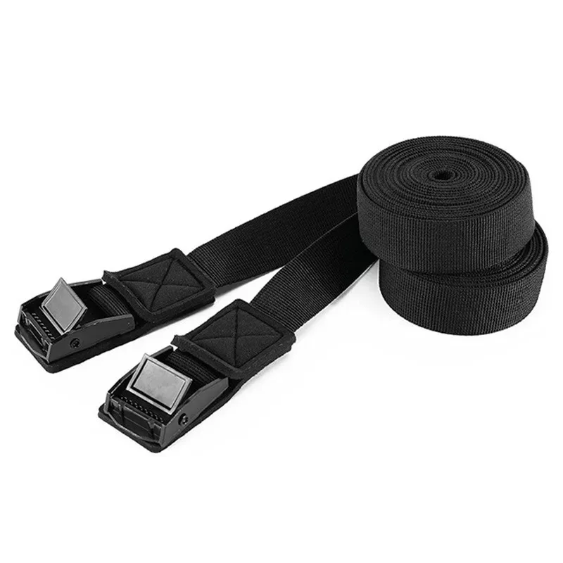 2PCS Car Roof Rack Kayak Tie‑Down Lashing Straps, Polyester Webbing with Cam Buckle Quick Release Heavy‑Duty Securing Belts
