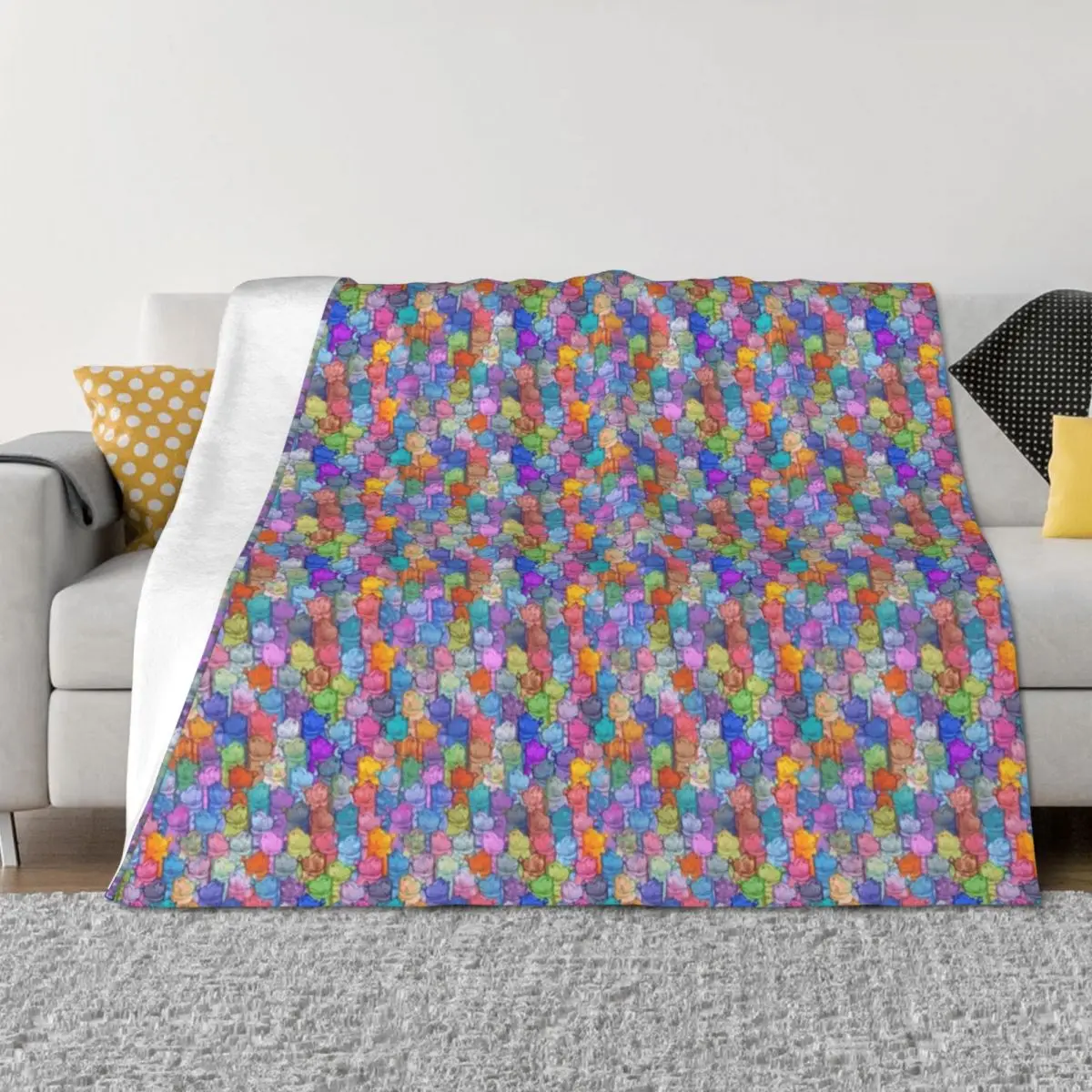 

Hippo Disco Throw Blanket Large Multi-Purpose Giant Sofa blankets and throws Blankets