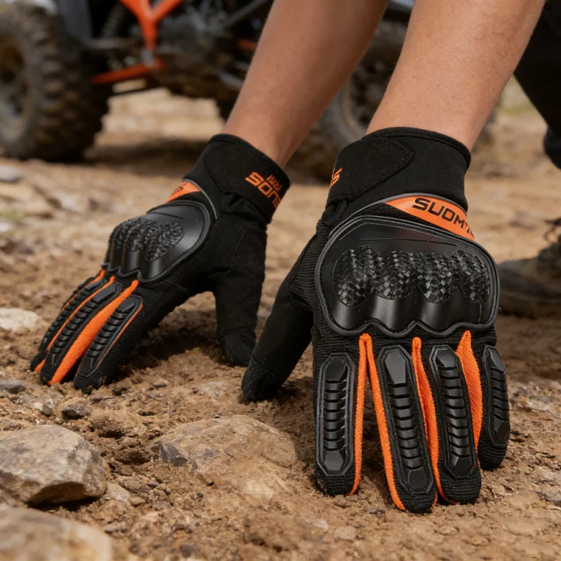 Off-Road Motorcycle Gloves Breathable Touchscreen Racing Gear Reflective Protection for Summer Riding Accessories Men & Women
