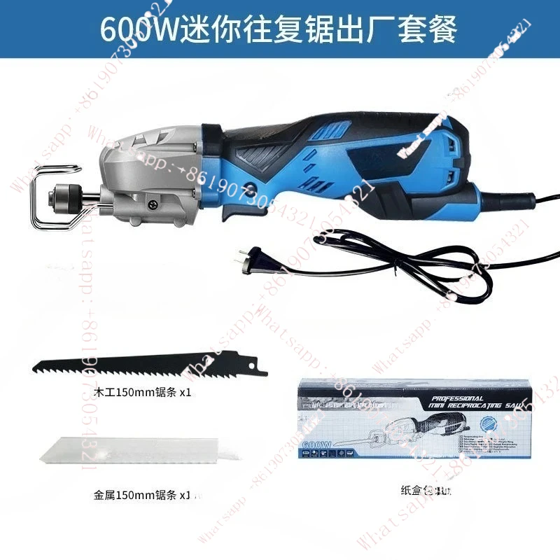 

Mini Reciprocating Saw One-Handed Woodworking Saw Logging Handheld Chainsaw Metal Cutting