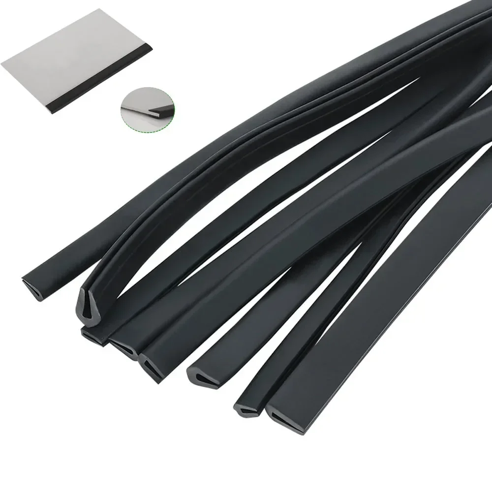 1/2/3/5/10Meter Black Rubber Edge Strip U Section Anti Oil Seal Edge Shield Encloser Inner Width 0.5mm-12mm High 5mm-18mm