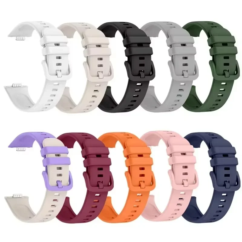 حزام سيليكون + حافظة PC لساعة Huawei Watch Fit 3/4 HD من الزجاج المقسى سوار معصم مريح لساعة Huawei Watch Fit 4 Pro/4 Correa Belt