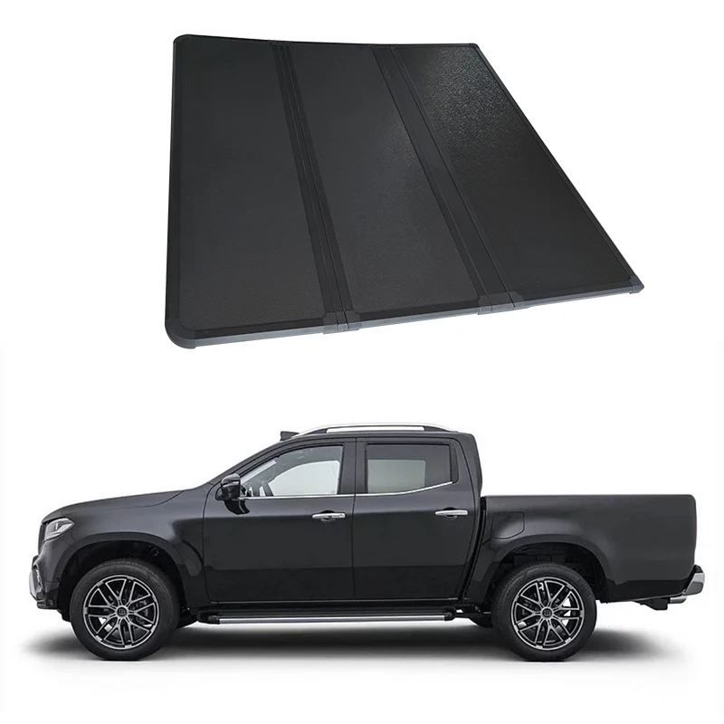 Aluminum Hard Folding Tri Fold For Truck Accessories Tard Pickup Bed Covers Tonneau Covers For Chevrolet Silverado 5ft