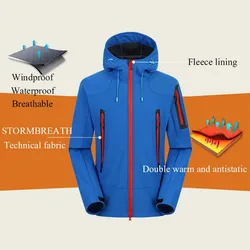 Nuoneko neue Herren Winter Fleece jacke Outdoor Wandern Trekking Tourismus Camping atmungsaktive wasserdichte Soft shell Oberbekleidung jk08