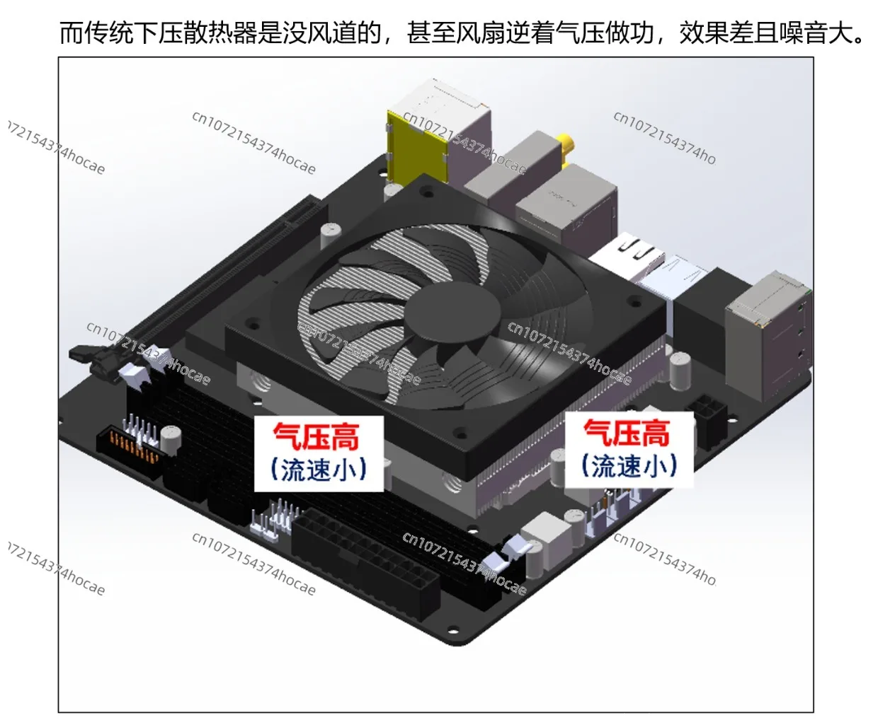 DIY radiator 33mm height X9i, 170W heat dissipation power modified radiator, ultra-thin downward pressure radiator