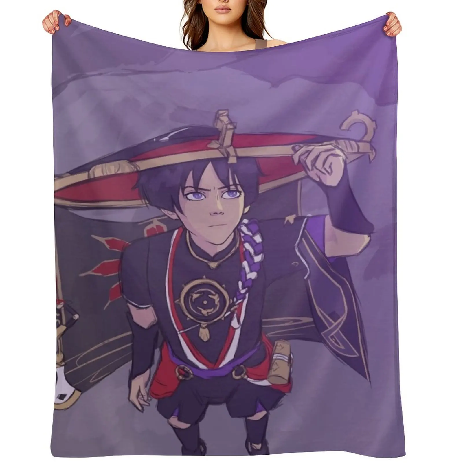 

Scaramouche Throw Blanket blankets and throws Fashion Sofas Plush Decoratives Blankets