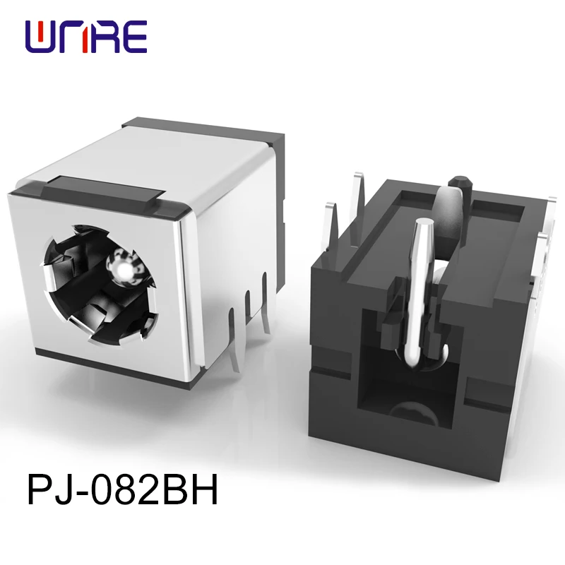 PJ-082BH DC Power Jack 10A rating Shielded DC Connector Socket No Internal Switch for Industrial Equipment CCTV LED Displays