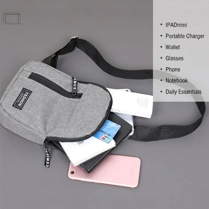 Wasserdichte Herren-Gürteltasche mit großem Fassungsvermögen, verstellbarer Riemen für Outdoor-Aktivitäten, Reisen, Laufen, Wandern und Radfahren – Detail 4