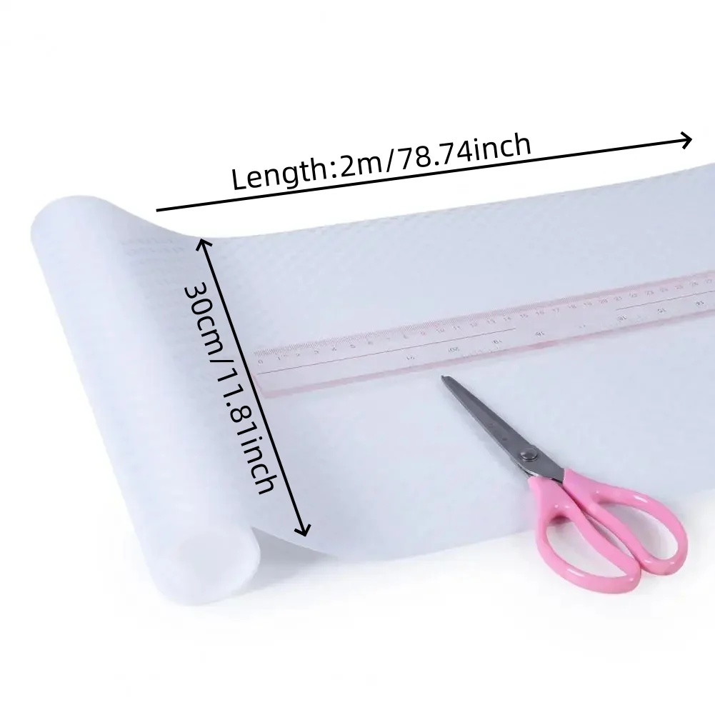 1PC 2M/78.74inch Non-Adhesive Shelf Kitchen Drawer Mat Shelf Cover Liners Non-slip Drawer Liner Protects Surfaces Cupboard Liner - view 2