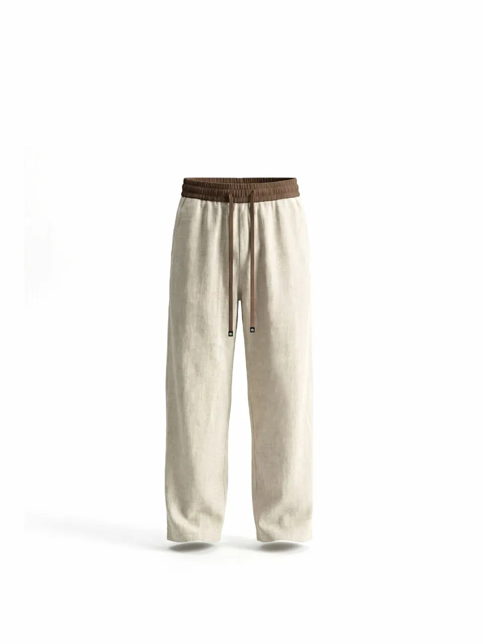 

Comfortable Casual Pants Men's Loose Straight Leg Elastic Waist Wide Leg Pants Spring Summer New Style Cotton Polyester Fabric