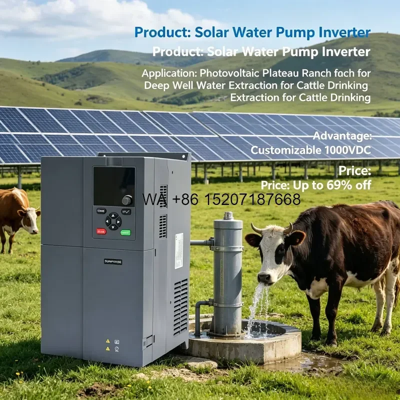 Wmwmnu High Quality 15kW 20HP Solar Controller for Water Pump with 99% MPPT VFD for Agriculture Drip Irrigation Water Pump
