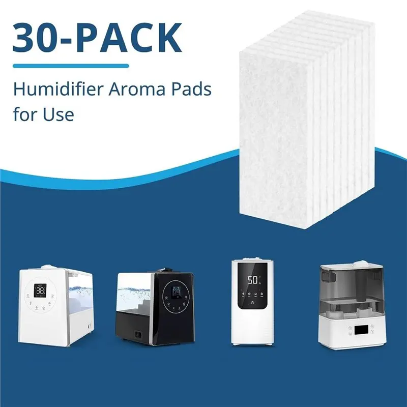 DTEW-Replacement Filter Cartridges- 30Pcs For LEVOIT LV600S/Oasis Mist 450S Humidifier-Classic 160 Filter Pads