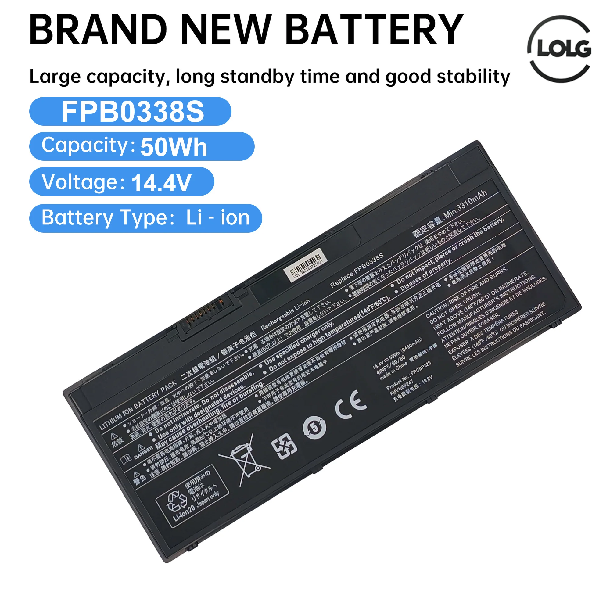 

FPB0338S FPCBP529 FPCBP531 FMVNBP247 FMVNBP248 Аккумулятор для ноутбука Fujitsu LifeBook T937 T938 T939 E548 E549 E558 E559 U747 U748