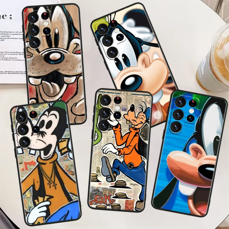 

Dog Disney Friend Goofy Phone Case For Samsung Galaxy S23 S22 S21 Ultra S20 FE S10 S10e S9 S8 Plus Lite Black Soft Cover