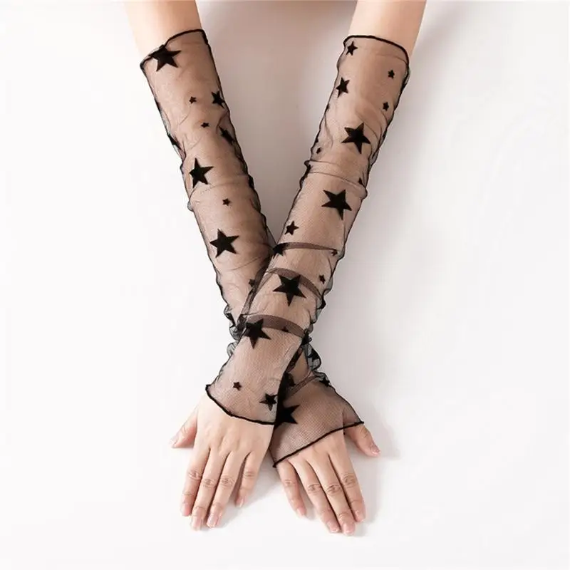 39bd 2pcs bảo vệ da tay áo cánh tay tay ngoài trời bằng lụa băng lụa