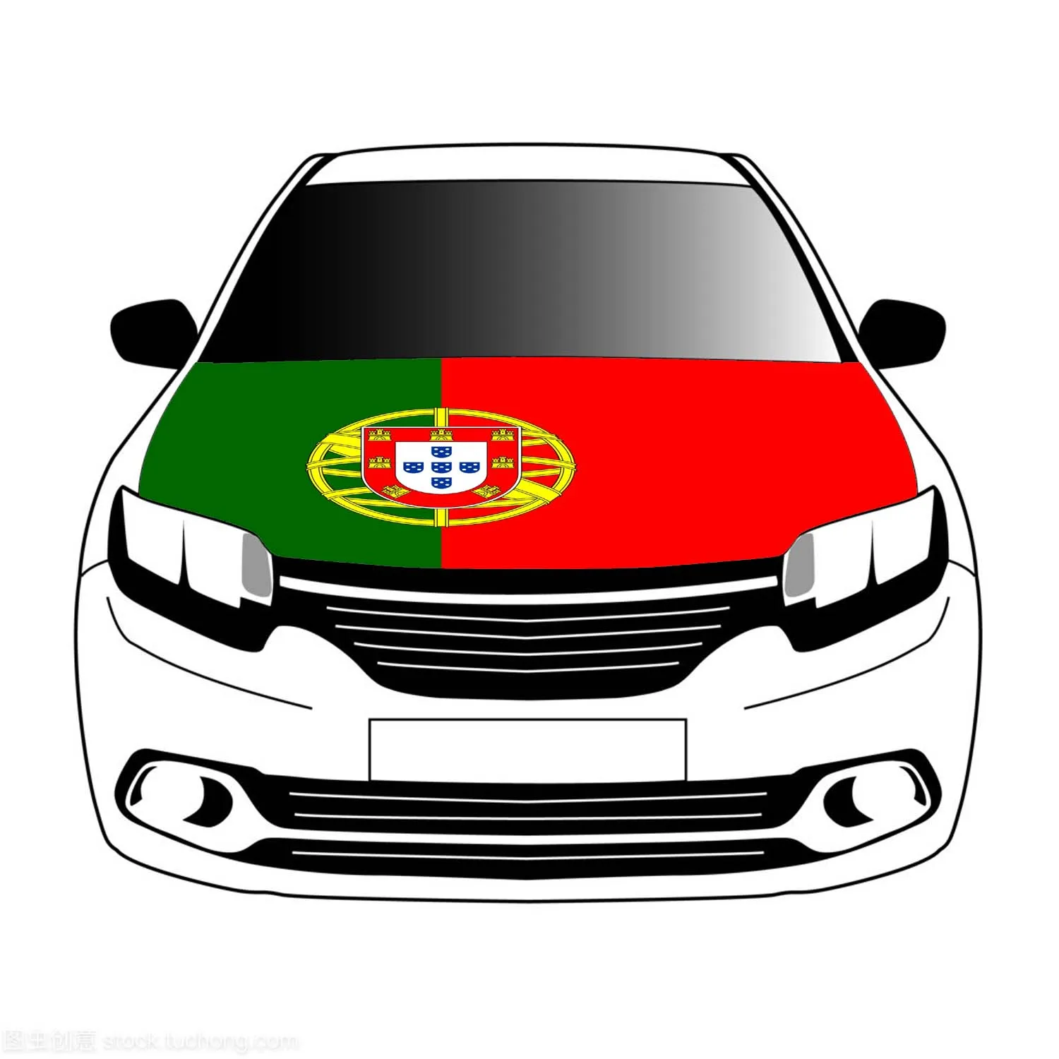 Flag of Portugal flags car Hood cover 3.3x5ft/5x7ft 100%polyester,car bonnet banner football match