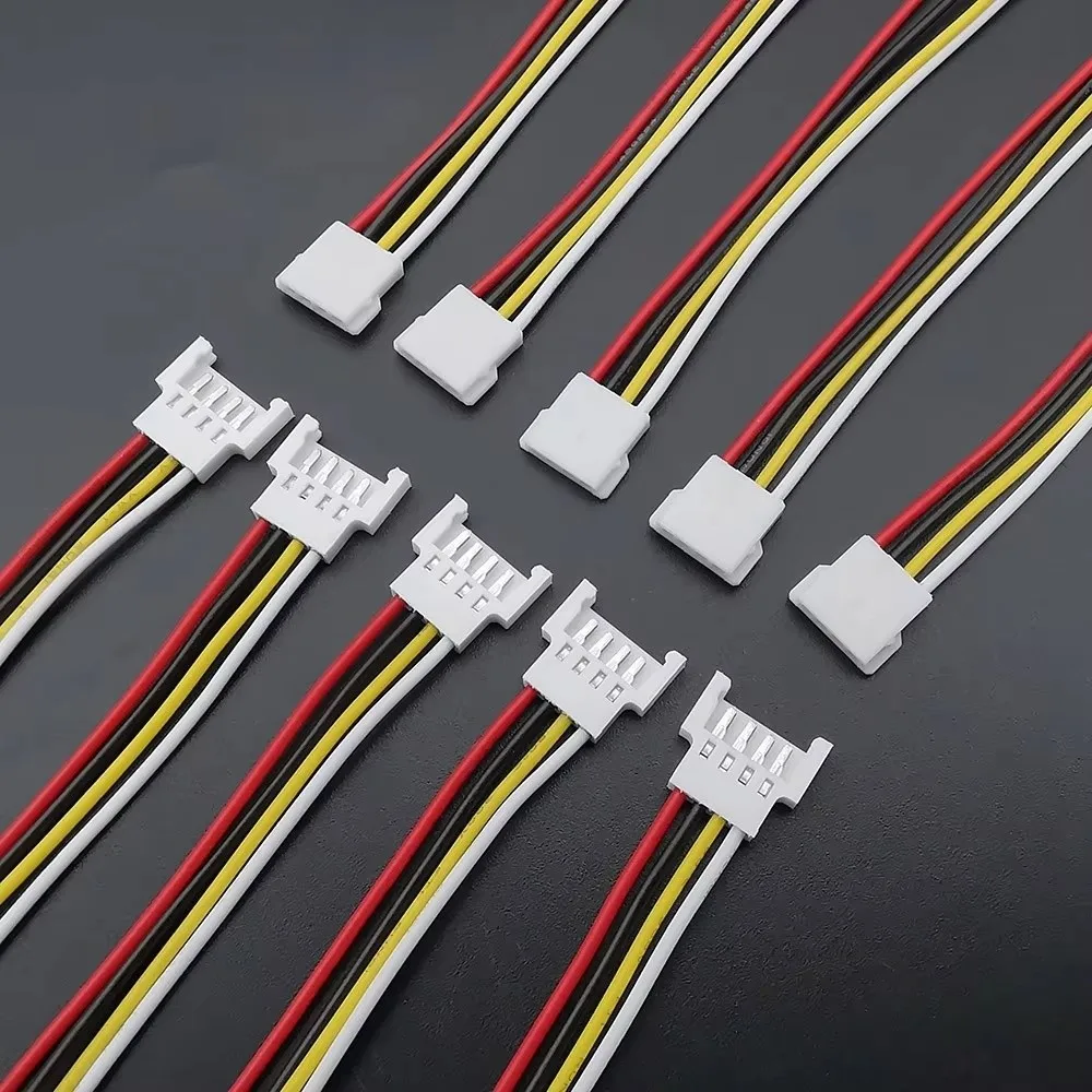 10PCS Male Female Micro Connector Cables Plug and Jack Prewired Male Female Connectors Compact Connection 2P/3P/4P