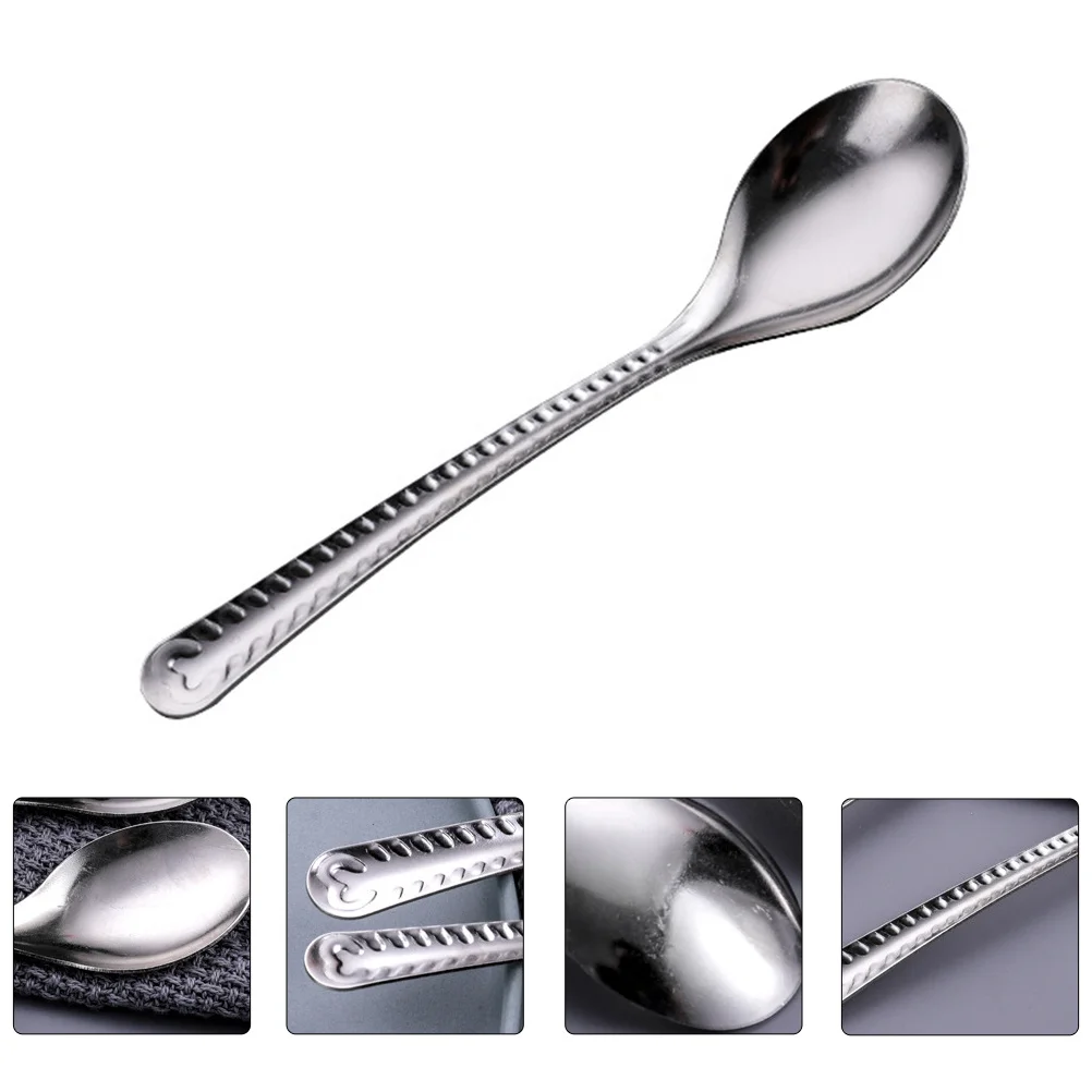 

20Pcs Stainless Steel Phoenix Tail Spoon Multifunctional Soup Eating Rice Kitchen Utensil Home Restaurant Tableware
