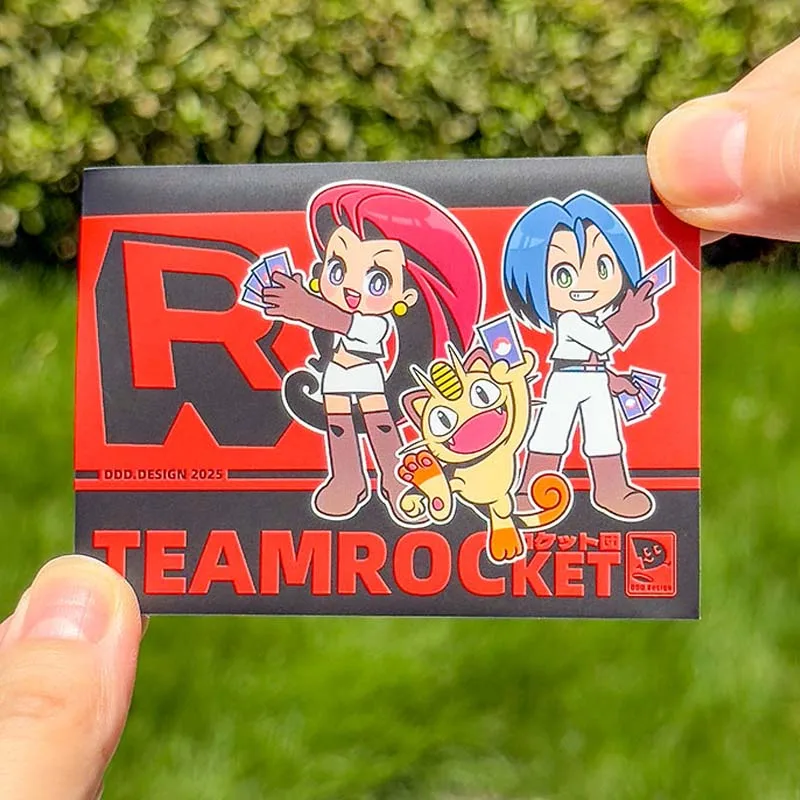 

66Pcs/set 66X92Mm Diy Ptcg Jessie Rocket Team Card Sleeve Ptcg Meowth Rocket Team Card Protection Cover Anime Card Gift Toys