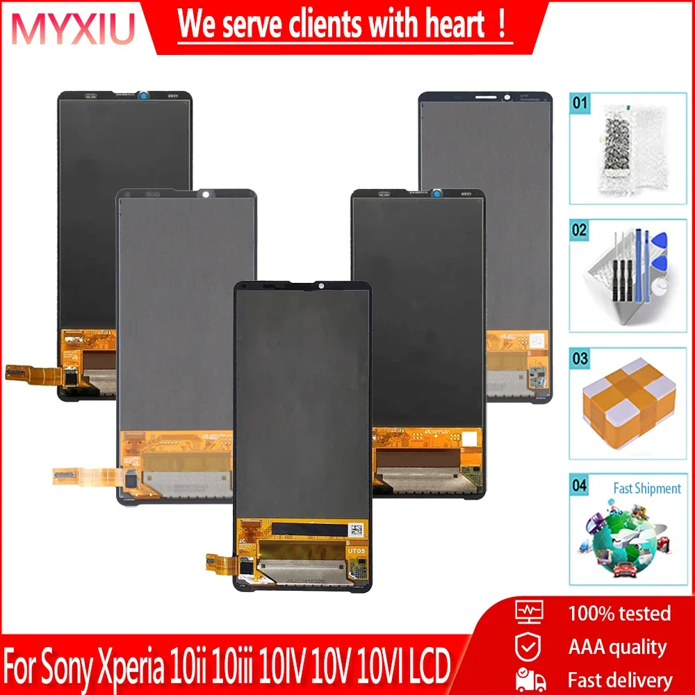 OLED For Sony Xperia 10ii 10iii 10iv 10V 10VI LCD Display Screen Replacement For Sony Xperia 10ii/10III/10iV/10V/10VI LCD