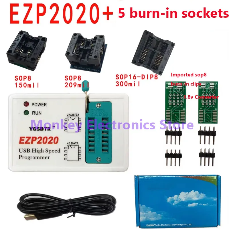 EZP2020 USB Programmer 24/25/93/45FLASH Motherboard Routing LCD Bois Chip Burner