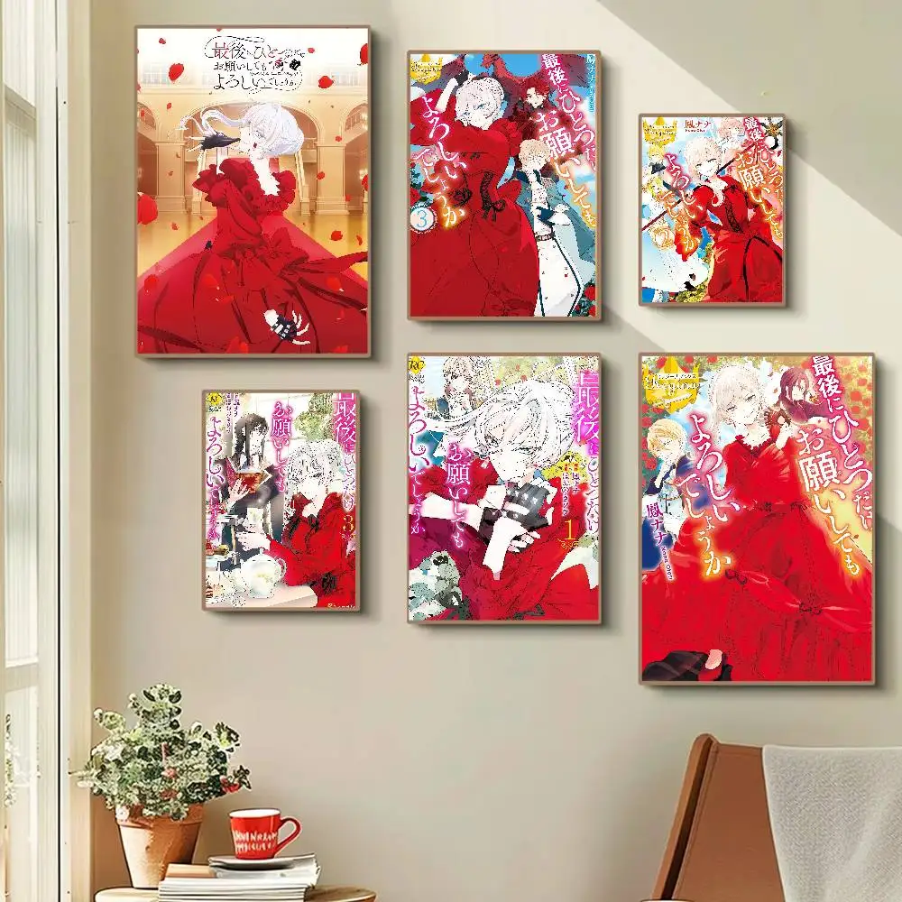 Anime May I Ask For One Final Thing Anime Poster Wall Art For Home Bar Cafe Movie Theater Decor DIY Vintage Print For Un