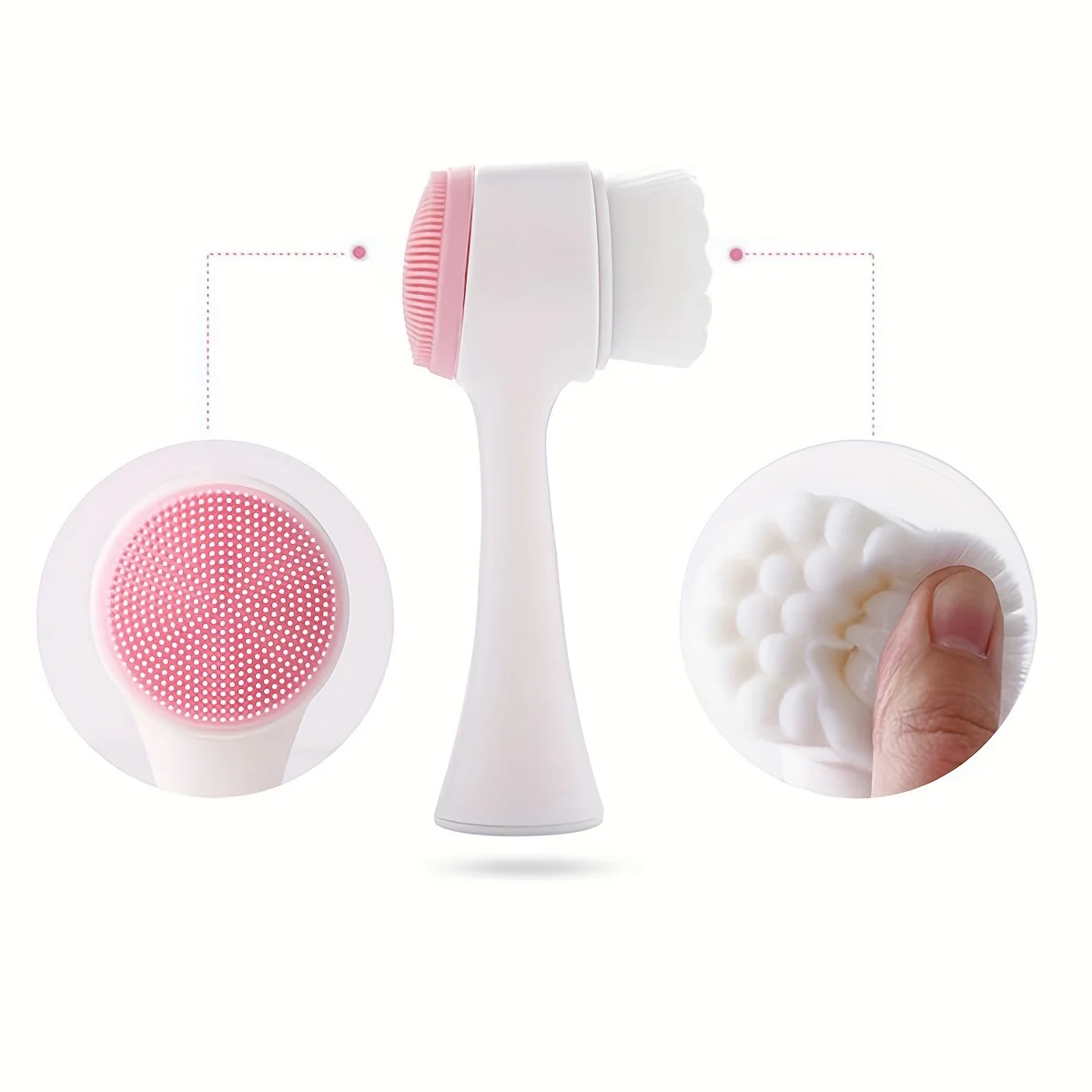 1pc-Pet Paw Cleaning Brush Dog Foot Washer Silicone Double-Sided Massage Brush Plastic Pet Foot Cleaning Tool with Soft Bristles