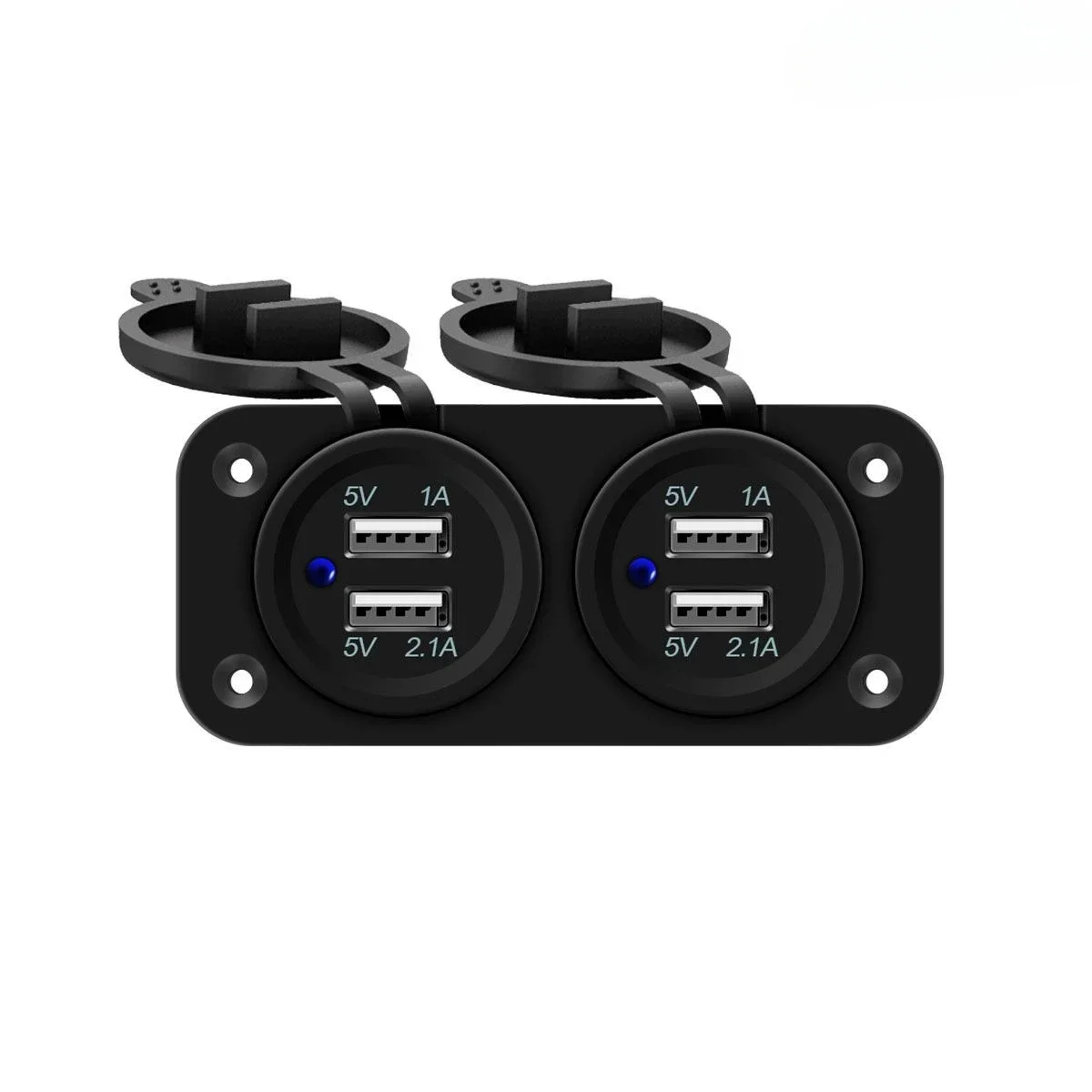 

RV bus modified 12V-24V to 5V 3.1A 4-port USB car charging with panel combination charger