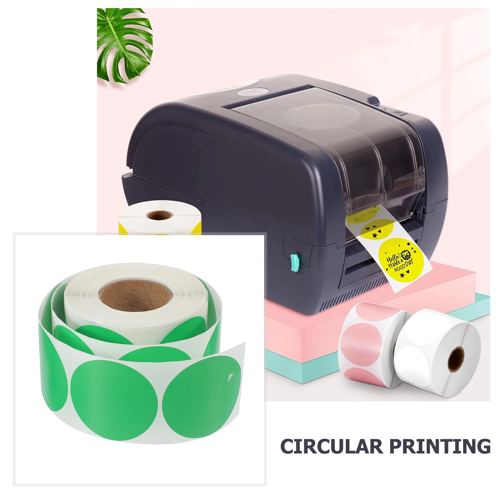 

1 Roll 2.5X1.3In Waterproof Thermal Labels Self Adhesive Shipping Sheets Blank Express Stickers Folder Label Paper Rain