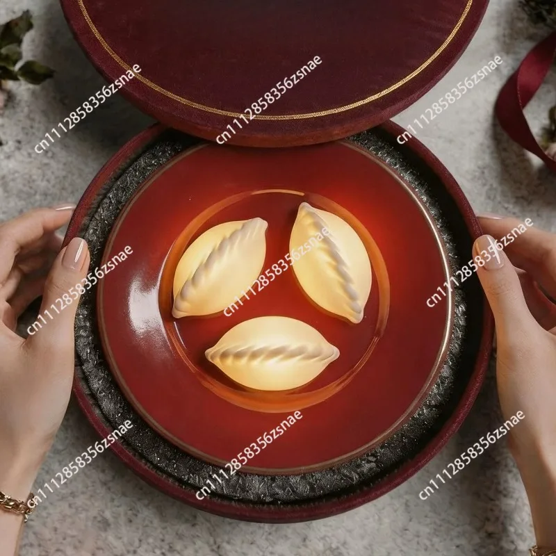 Dumpling light night light wireless charging creative bedside decoration birthday halloween christmas gift