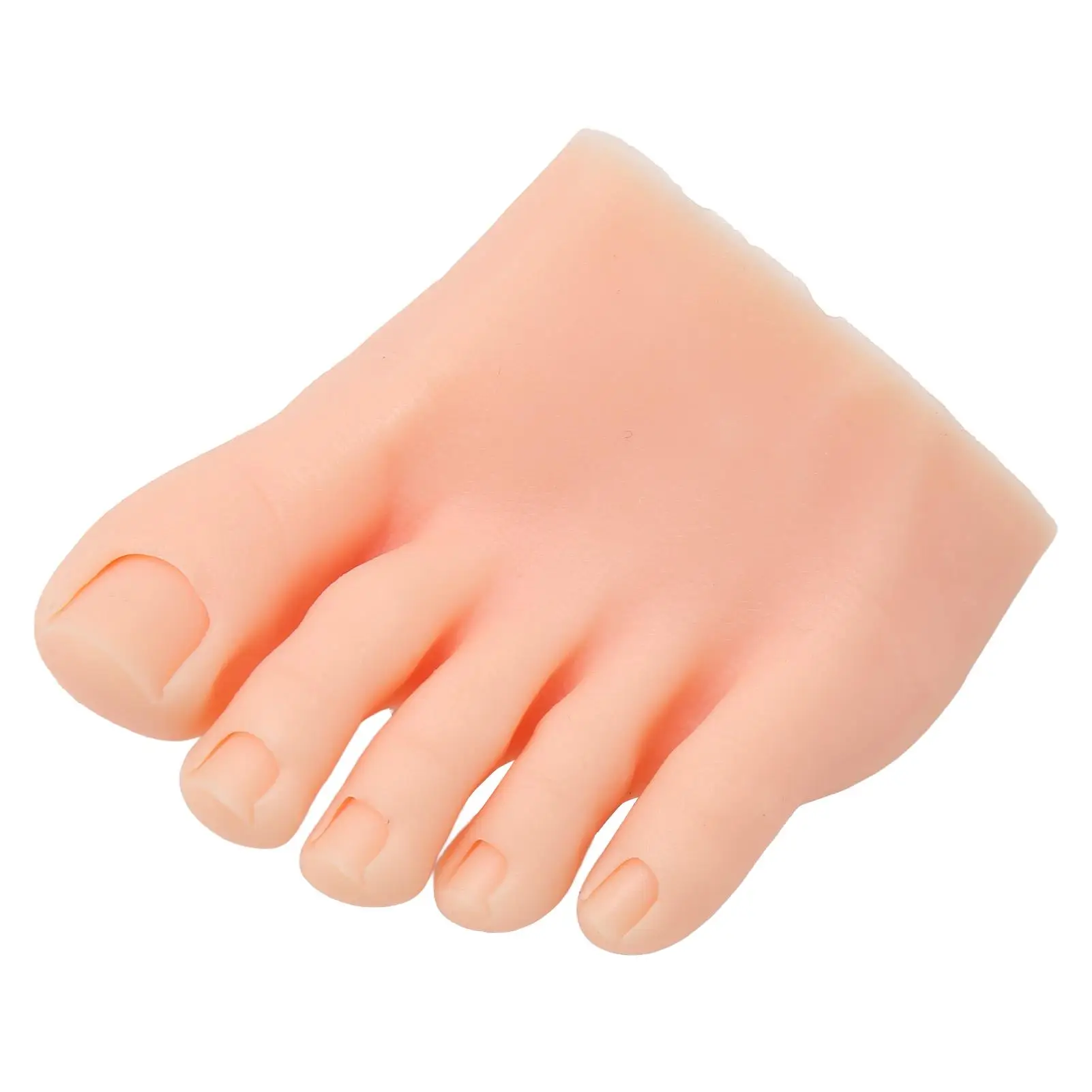 Silicone Foot Model for Nails Art Training - Light Skin Tone, Tattoo Practice Half Foot Display