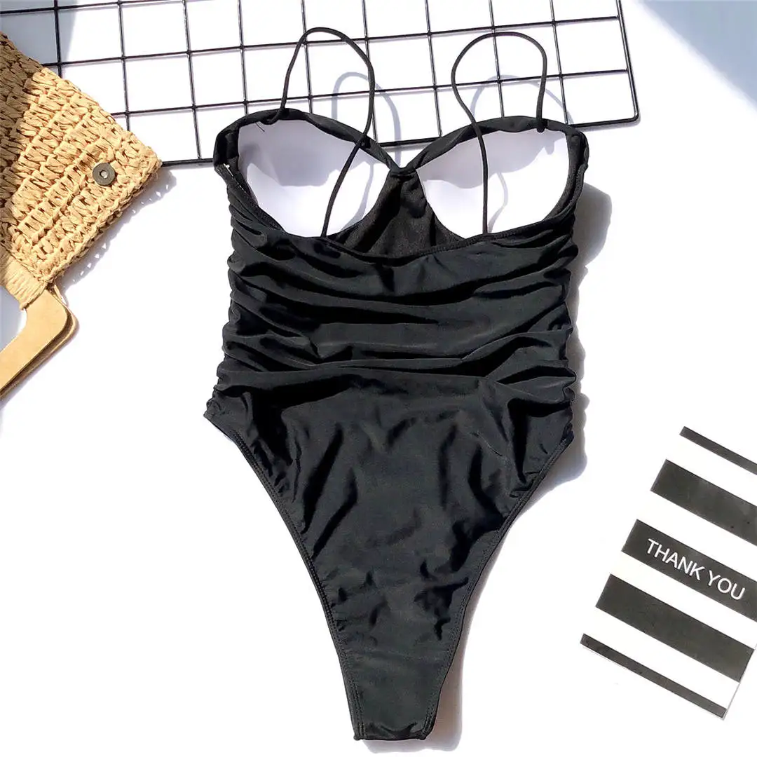 Neuer, sexy, hoch geschnittener, Leopardenmuster-BH, Push-up-BH, einteiliger Badeanzug, Damen-Badebekleidung, Bandeau-Badeanzug, Badeanzug für Damen, V1654SW – Detail 32