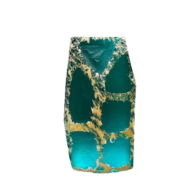 

Grandmother green hand-ground American vase Home Furnishing Sales Department Model Room Meeting Room Flower Arrangement Premium