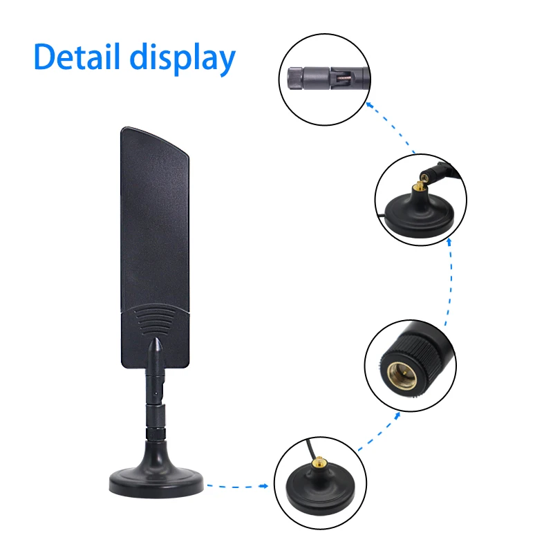 Outdoor GSM 3G 4G 5G Sucker Antenna 40dBi Booster TS9 SMA Male for Wifi CPE PRO Router Signal Amplifier External Extender Base