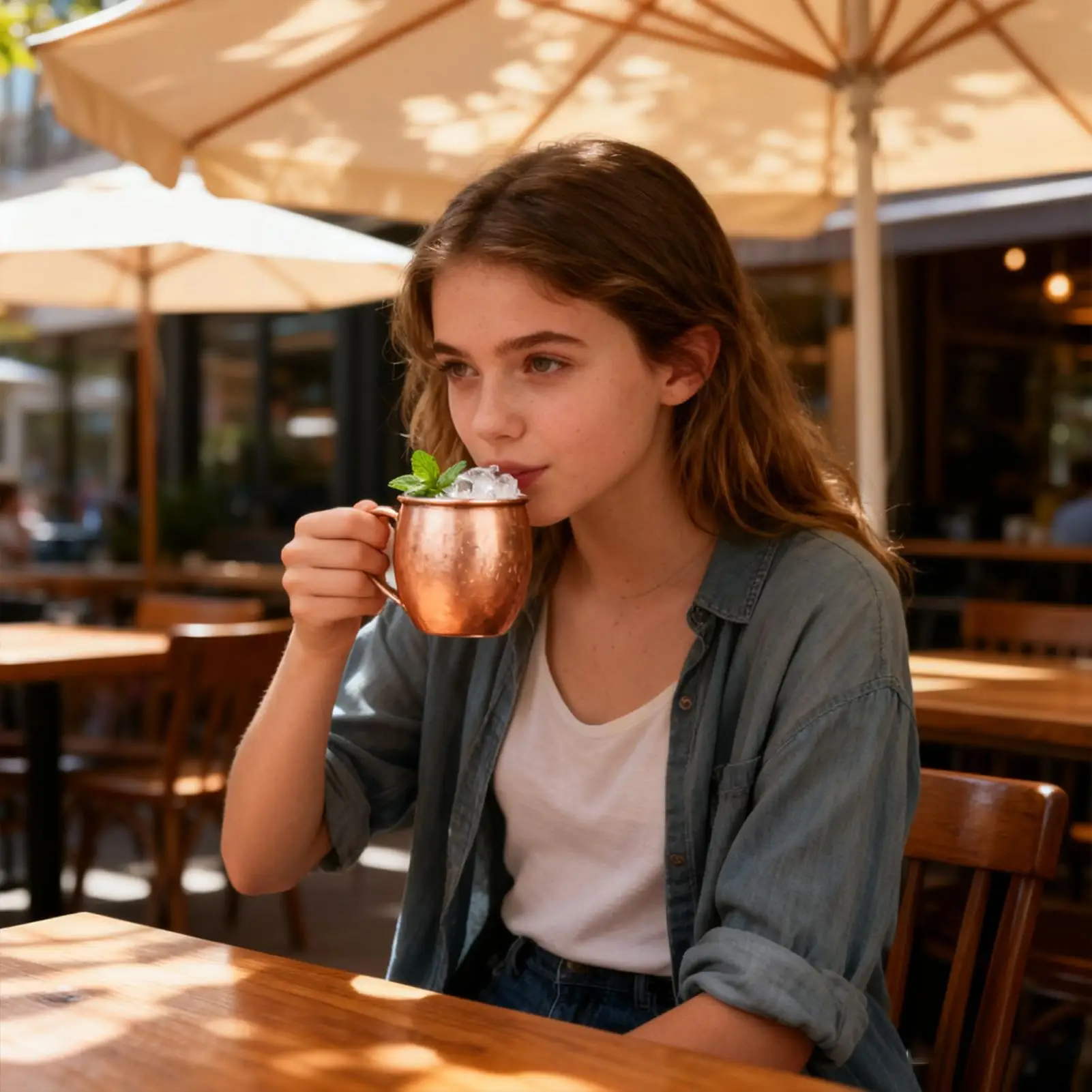 كوب نحاسي مصنوع يدويًا 530 مللي أدوات للشرب المطروق أكواب البغل في موسكو لعيد الميلاد المطبخ بار مياه الشرب الشاي البيرة كوكتيل